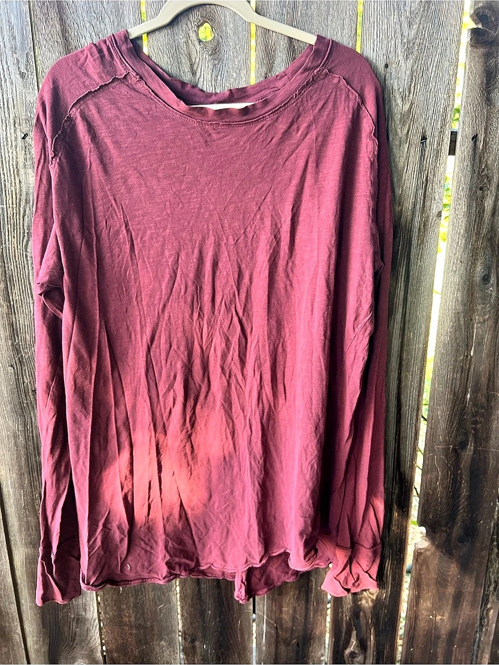 We The Free Long Sleeve Top in Purple Size Large